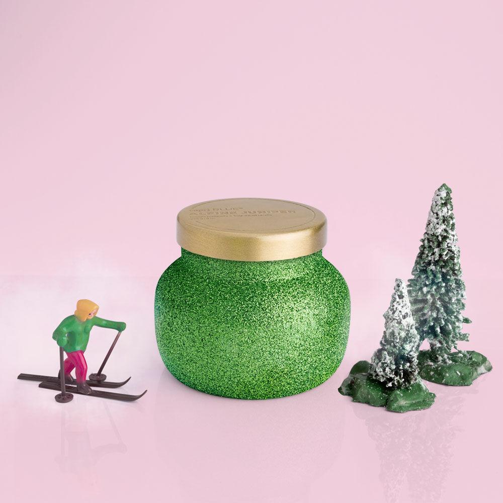 Capri Blue GLAM Jar Candle in Green Glitter  Volcano -Small – Lemon And  Lavender Toronto