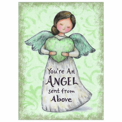 Angel with Large Heart Thank You Scripture Card - Lemon And Lavender Toronto