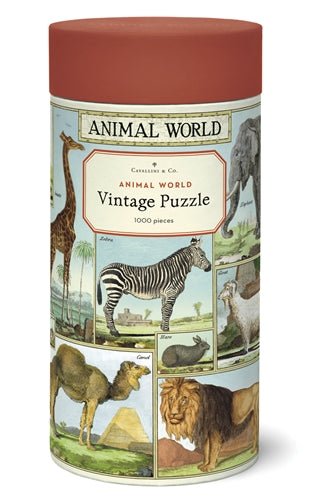 Animal World 1,000 Piece Puzzle- Cavallini - Lemon And Lavender Toronto