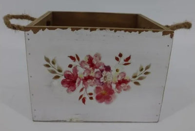 Antique Rose Wooden Container/Planter - Lemon And Lavender Toronto