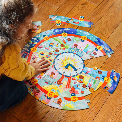 Around the Clock Puzzle - Eeboo - Lemon And Lavender Toronto