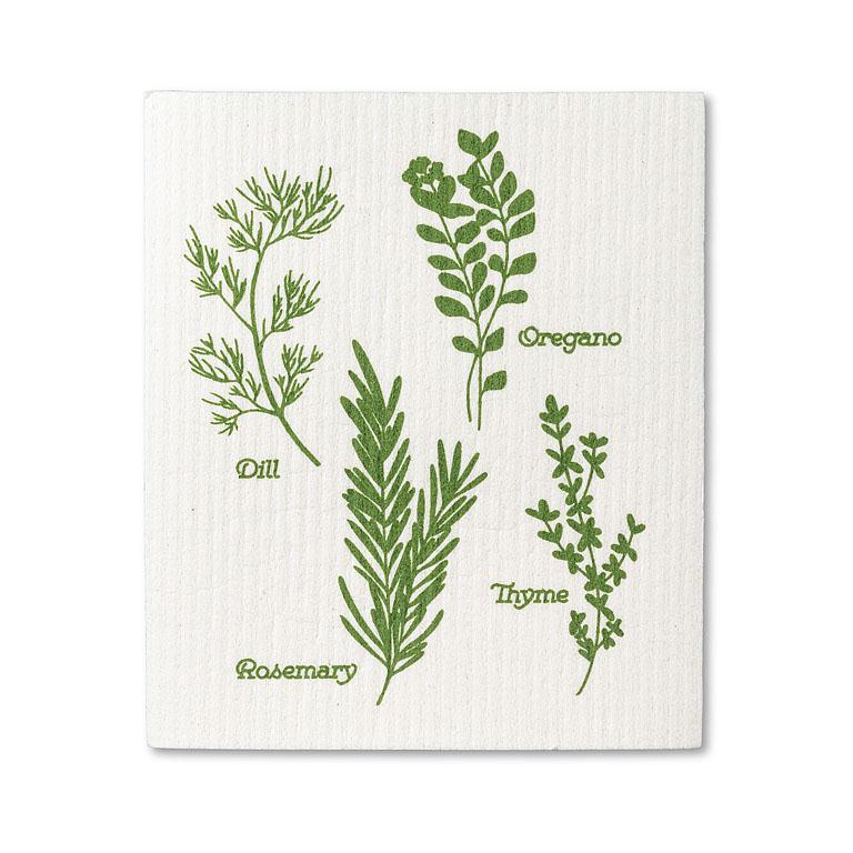 Assorted Herbs Dishcloth. Set of 2 - Lemon And Lavender Toronto