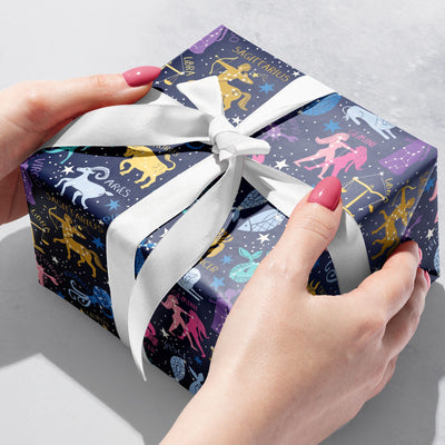 Astrology Gift Wrap Roll - Lemon And Lavender Toronto