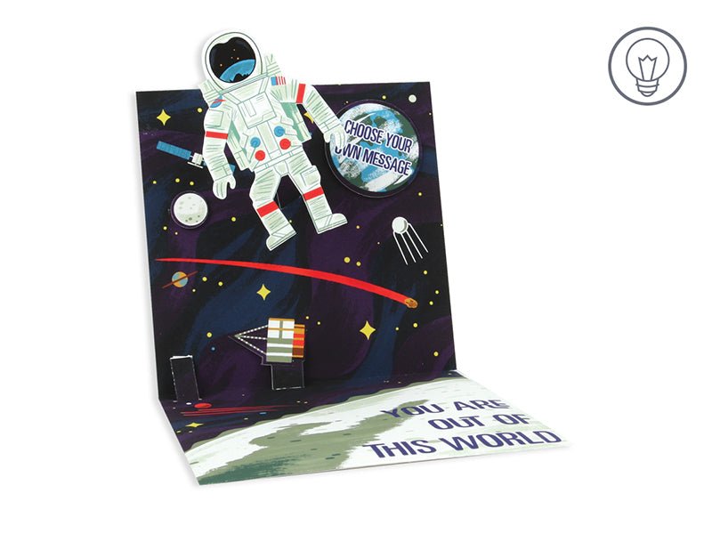 Astronaut with Light POP UP Card - Lemon And Lavender Toronto