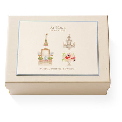 At Home Note Card Box - Lemon And Lavender Toronto