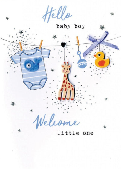 Baby Boy Card - Lemon And Lavender Toronto