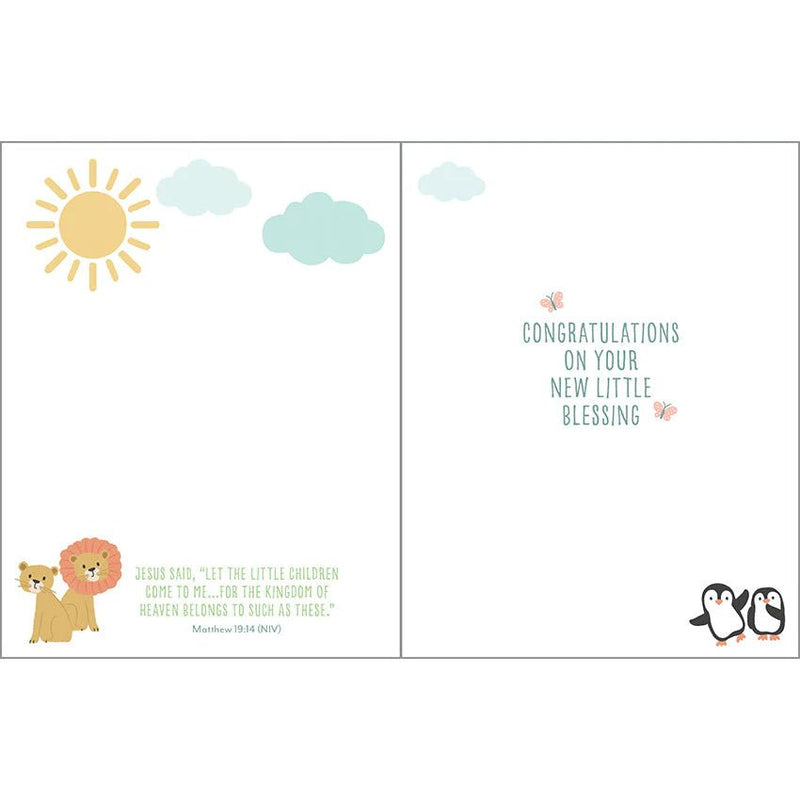 Baby Card - Ark & Animals {with scripture} - Lemon And Lavender Toronto