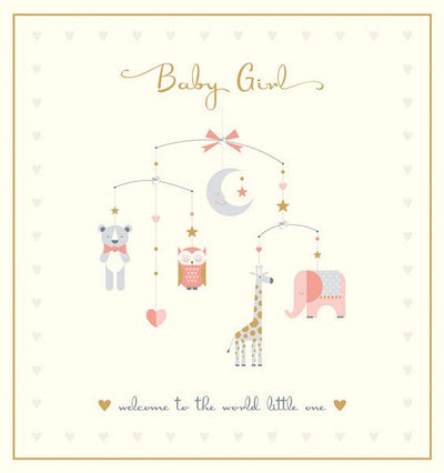BABY GIRL WELCOME TO THE WORLD LITTLE ONE CARD - Lemon And Lavender Toronto