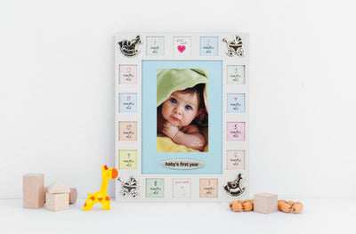 Baby's First Year Frame - Lemon And Lavender Toronto