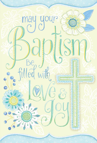 Baptism Card Love & Joy - Lemon And Lavender Toronto