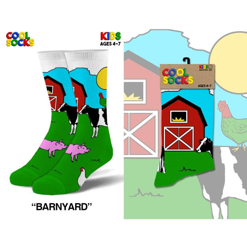 Barnyard Animals Kids Socks - Lemon And Lavender Toronto