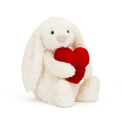 Bashful Red Love Heart Bunny - Lemon And Lavender Toronto