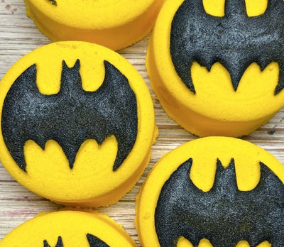Bat man Logo Bath Bomb - Handmade in Canada - Lemon And Lavender Toronto
