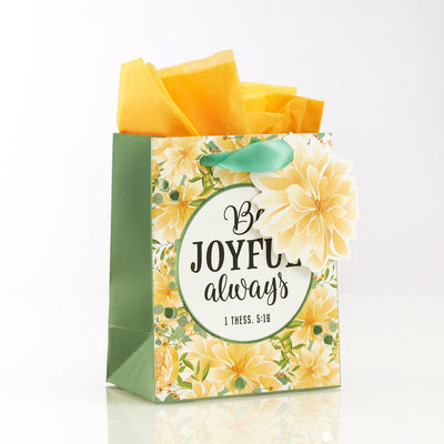 Be Joyful Always Extra Small Gift Bag - Lemon And Lavender Toronto