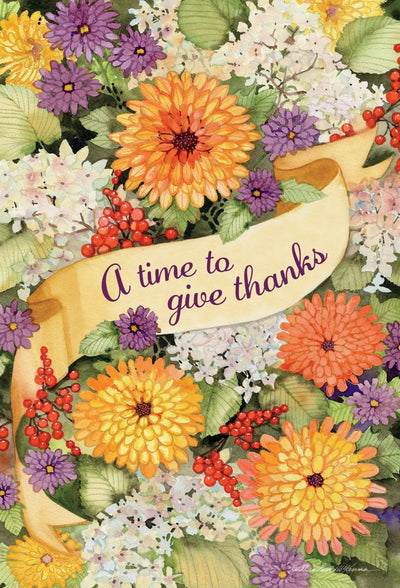 Be Thankful Blooms Thanksgiving Card - Lemon And Lavender Toronto