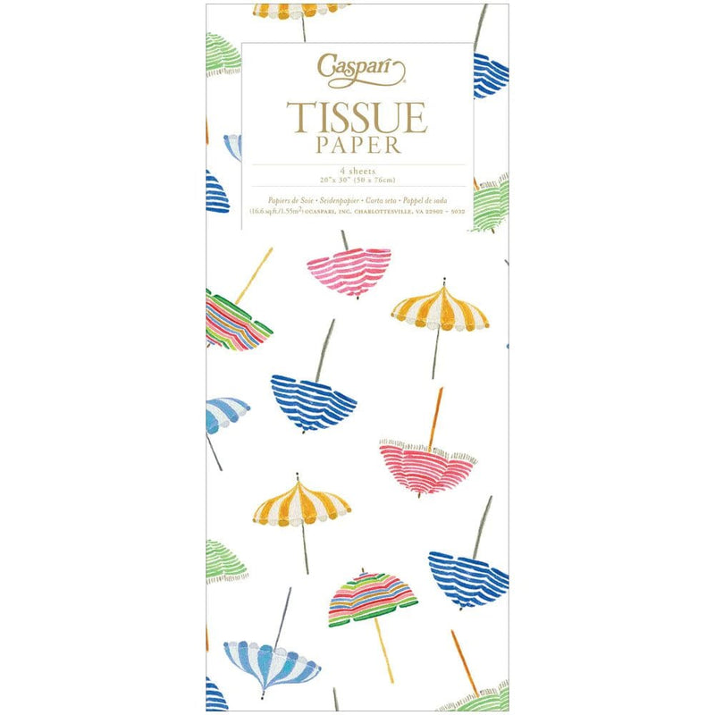 Beach Umbrellas Tissue Paper - 4 Sheets Included - Lemon And Lavender Toronto