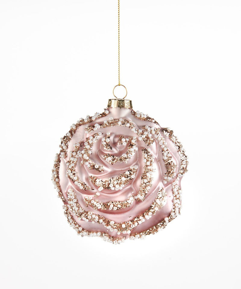 Beaded Rose Ornament - Lemon And Lavender Toronto