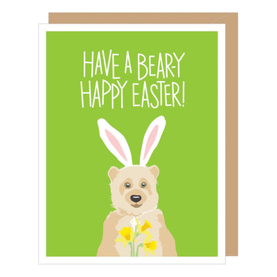 Bear-Y Happy Easter Card - Lemon And Lavender Toronto