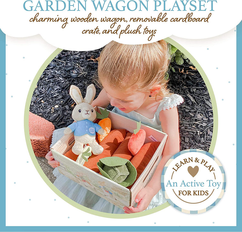 Beatrix Potter Peter Rabbit Wooden Garden Wagon and Plush Veggie Play Set - Lemon And Lavender Toronto