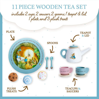 Beatrix Potter Peter Rabbit Wooden Tea Set for Pretend Play - Lemon And Lavender Toronto