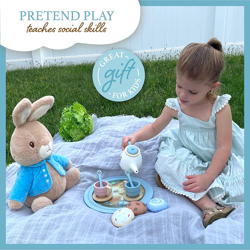 Beatrix Potter Peter Rabbit Wooden Tea Set for Pretend Play - Lemon And Lavender Toronto