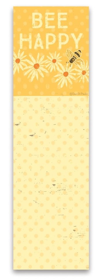 Bee Happy List Notepad - Lemon And Lavender Toronto