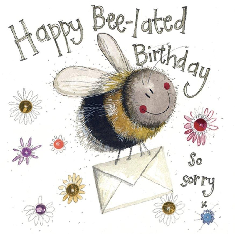 Bee-lated Birthday Card - Lemon And Lavender Toronto