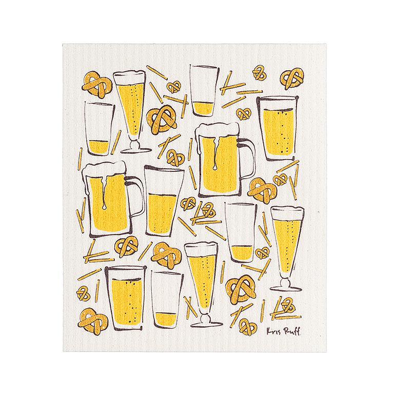 Beer & Pretzels Dishcloths Set of 2 - Lemon And Lavender Toronto