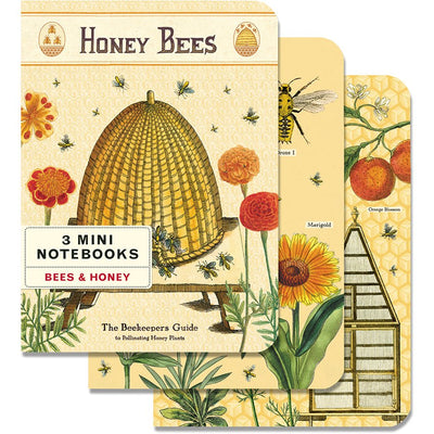Bees & Honey - 3 Mini Notebooks Cavallini - Lemon And Lavender Toronto