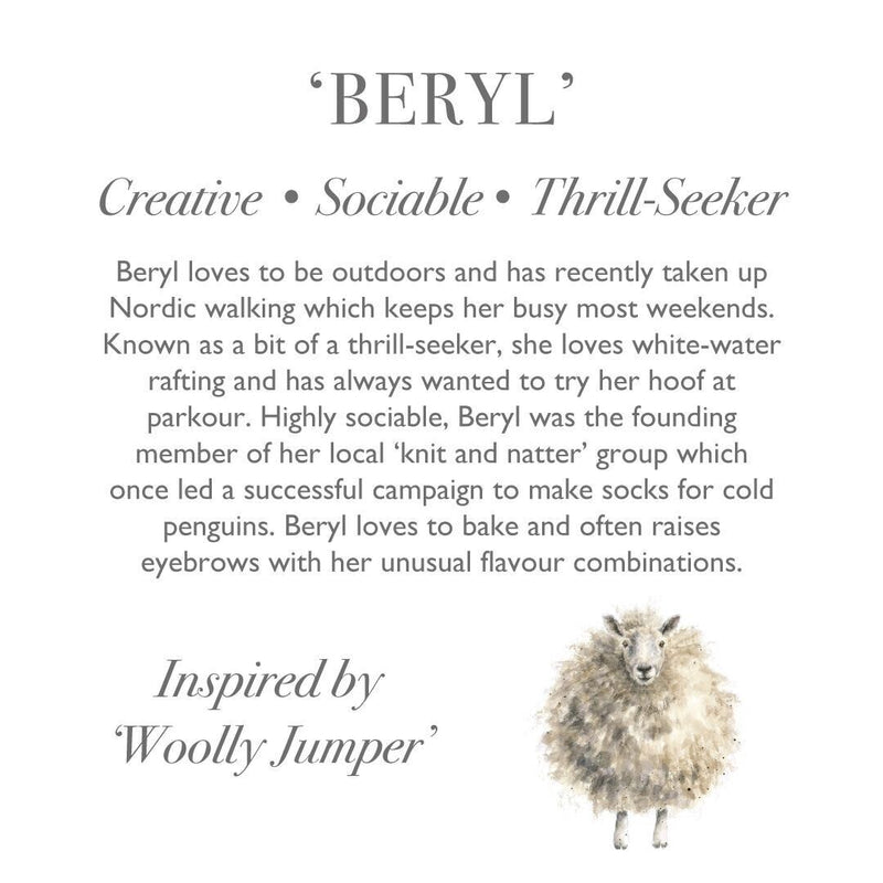 Beryl Sheep Plush Character - Lemon And Lavender Toronto