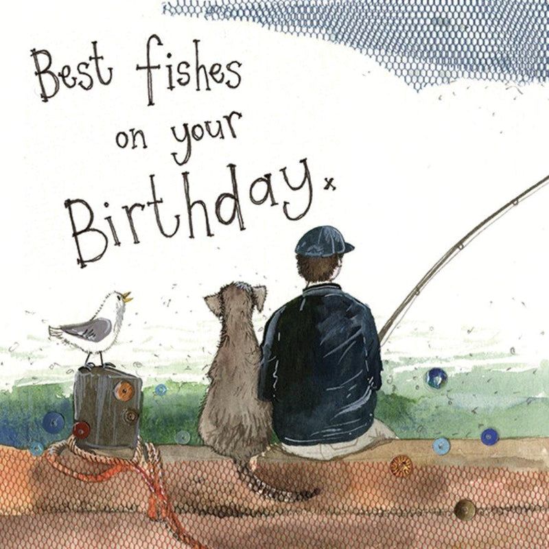 Best Fishes Fishing Birthday Card - Lemon And Lavender Toronto