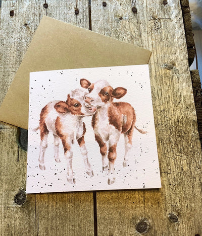 Best Friends Cow Card - Lemon And Lavender Toronto