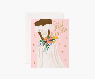 Best Wishes Bride Card - Lemon And Lavender Toronto