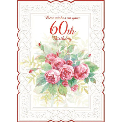Best Wishes on your 60th Birthday - Card - Lemon And Lavender Toronto