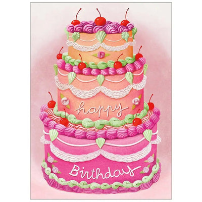 Big Birthday Cake Card - Lemon And Lavender Toronto