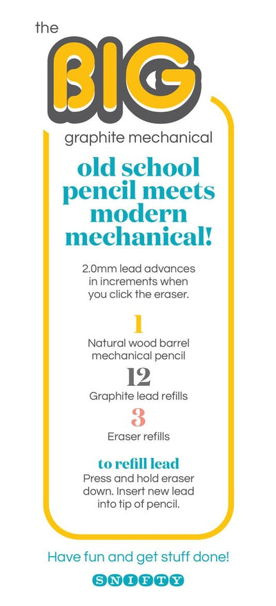 Big Graphite Mechanical Pencil Set - Lemon And Lavender Toronto