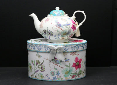 Bird and Flowers Tea Pot in a Box - Lemon And Lavender Toronto