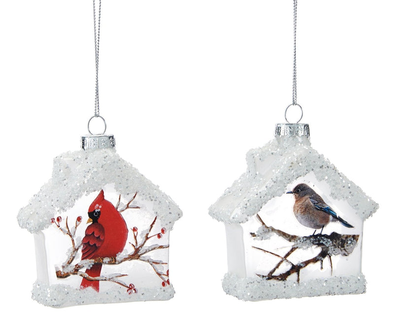 Bird House Glass Ornament ( Sold Individually) - Lemon And Lavender Toronto