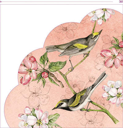 BIRDS SYMPHONY Napkins - Lemon And Lavender Toronto