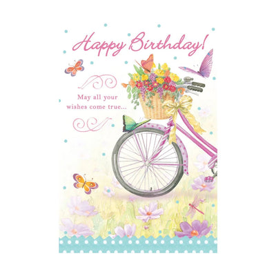 Birthday Bike Birthday Card - Lemon And Lavender Toronto