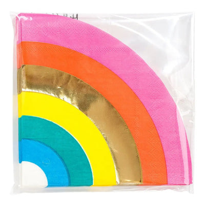 Birthday Brights Rainbow Napkins - 16 Pack - Lemon And Lavender Toronto
