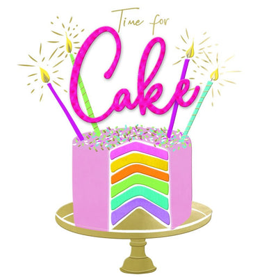 Birthday Cake & Candles Card - Lemon And Lavender Toronto