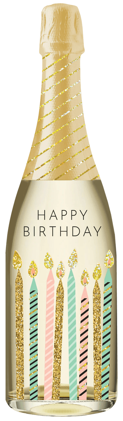 Birthday Candles Birthday Champagne sound Card - Lemon And Lavender Toronto