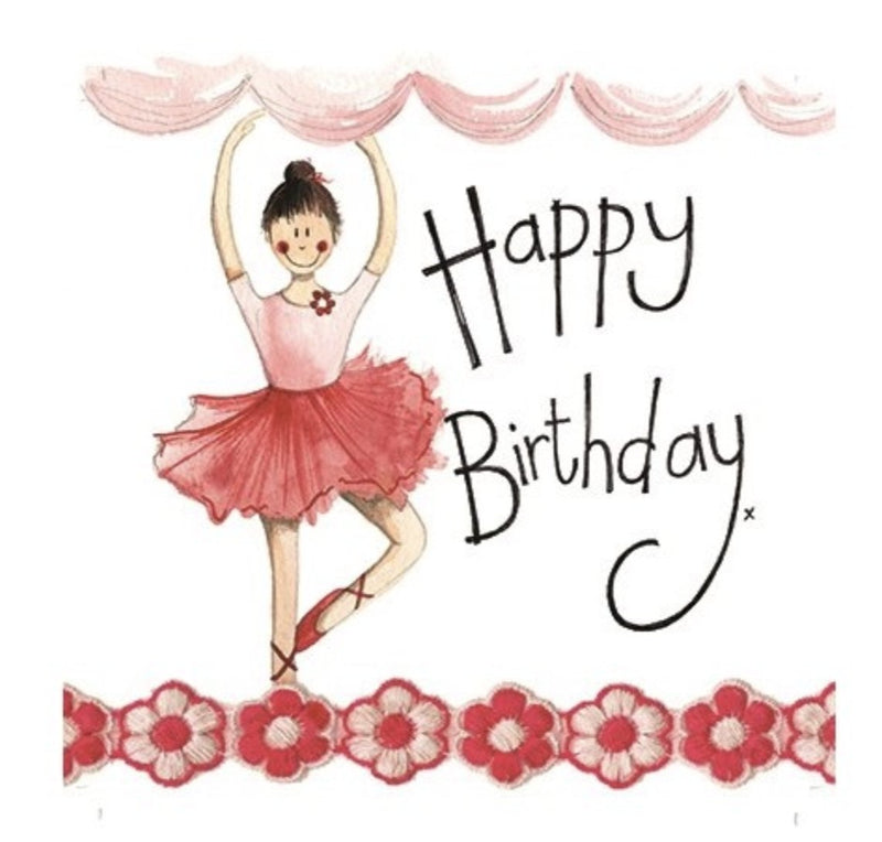 Birthday Card- Ballerina - Lemon And Lavender Toronto
