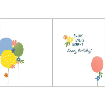 Birthday card - Balloons and Flowers - Lemon And Lavender Toronto