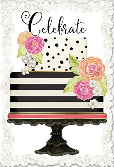 Birthday Card Celebrate Cake - Lemon And Lavender Toronto
