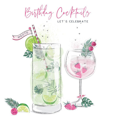Birthday cocktails Let’s celebrate Card - Lemon And Lavender Toronto