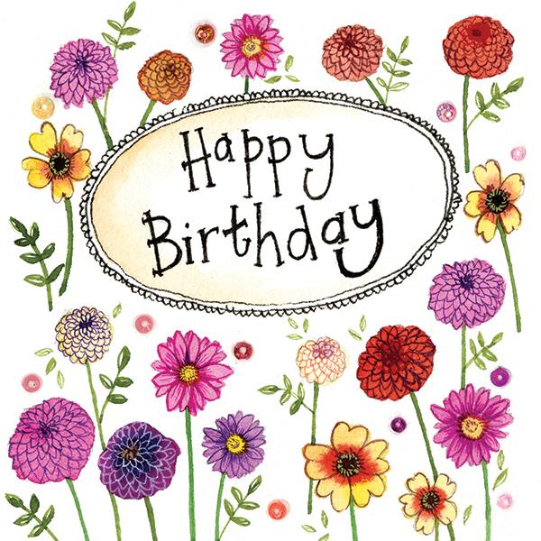 Birthday Flowers - Mini Card - Lemon And Lavender Toronto