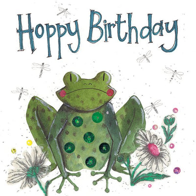 Birthday Frog Card- Alex Clarke - Lemon And Lavender Toronto