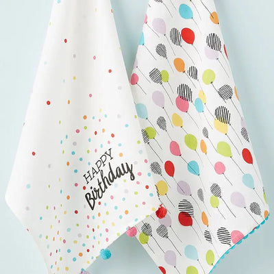 Birthday Party Dishtowel Set of 2 - Lemon And Lavender Toronto